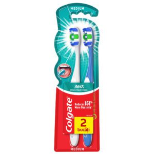 Periuta de dinti Colgate 360 Deep Clean 2 buc. - LaMiCasa