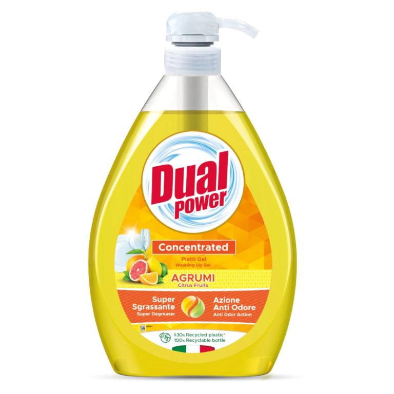 Dual Power Agrumi gel concentrat pentru vase 1l - LaMiCasa