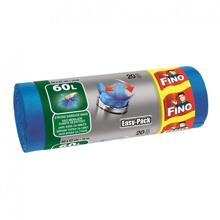 FINO Pungi pentru gunoi EASY PACK 60 L 20 BUC - LaMiCasa