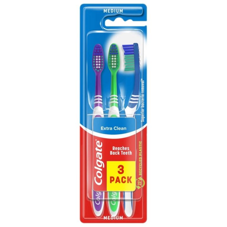 Periuta de dinti Colgate Extra Clean 3buc.mediu - LaMiCasa