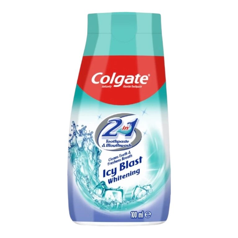 Colgate Icy Blast 2in1 Pasta de dinti si apa de gura, 100 ml - LaMiCasa