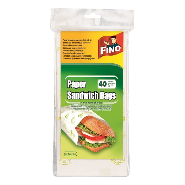 FINO pungi pentru sandwich-uri din hartie (40buc.) - LaMiCasa