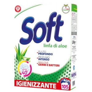 SOFT Linfa di Aloe Detergent pudra 105 spalari, 5.25kg - LaMiCasa