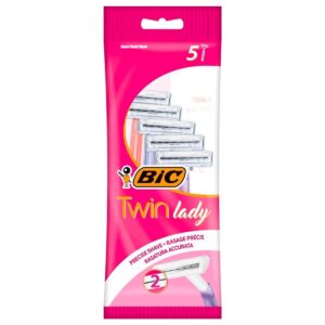 BIC Twin Lady Aparat de ras pentru femei, 5 buc - LaMiCasa