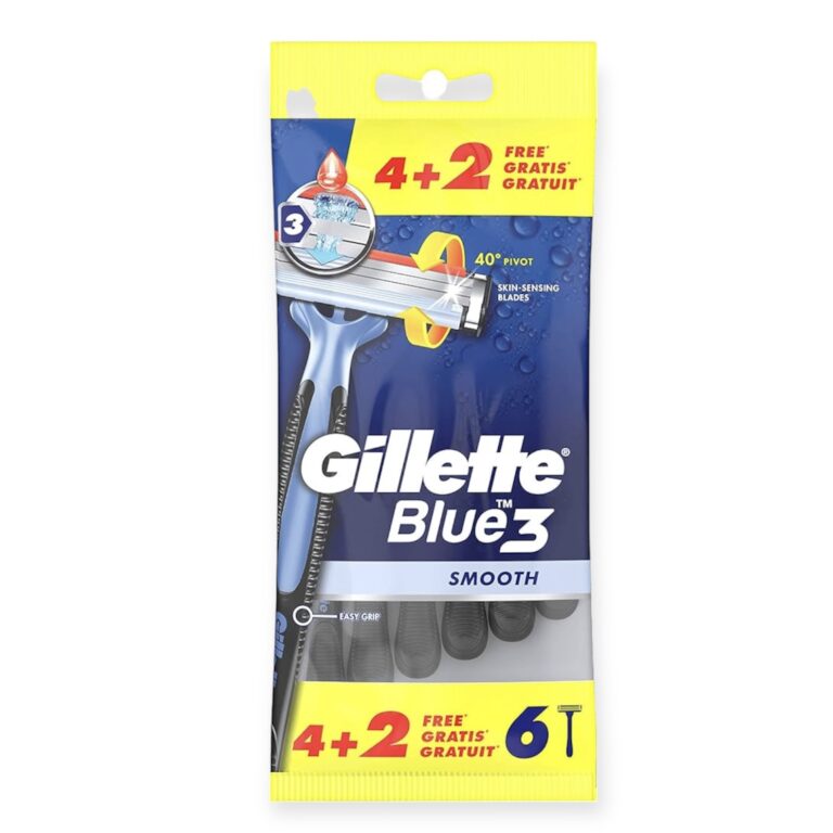 Gillette Blue 3 Smooth Aparat de Ras, 4+2 buc - LaMiCasa