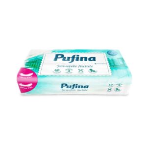 Servetele Faciale PUFINA  60 buc. - LaMiCasa