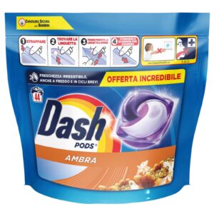 Dash Pods Ambra Detergent capsule  44 buc. - LaMiCasa