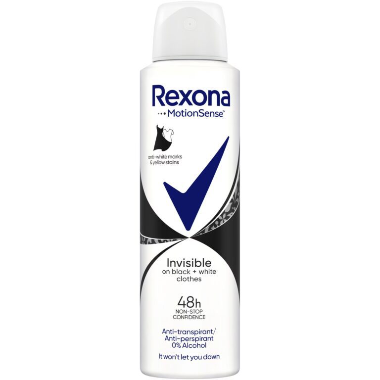 Rexona Antiperspirant Spray Invisible On Black+White Clothes 200 ml - LaMiCasa