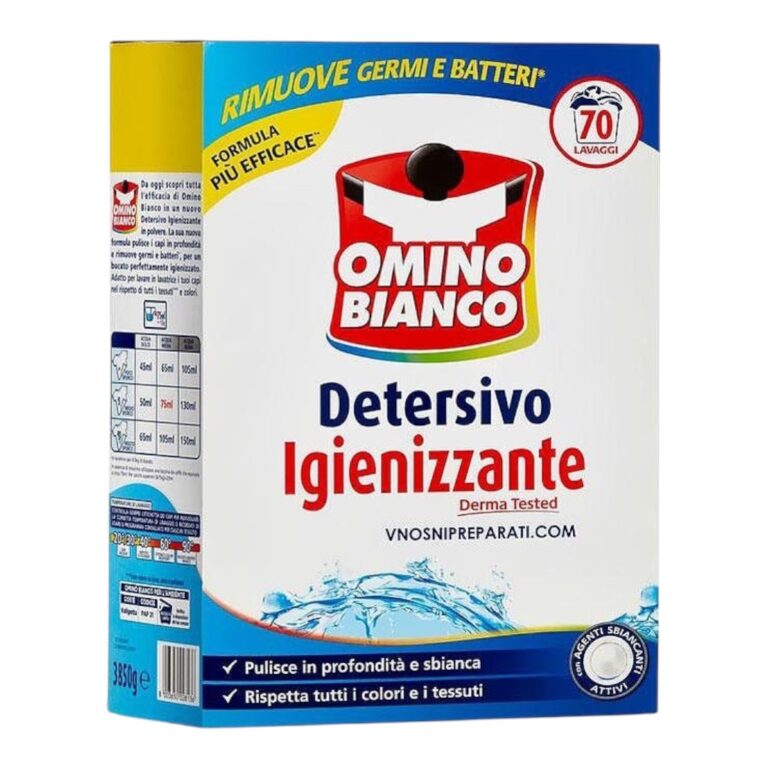 Detergent Praf Omino Bianco Detersivo+Igienizzante 70sp. 3850 gr. - LaMiCasa