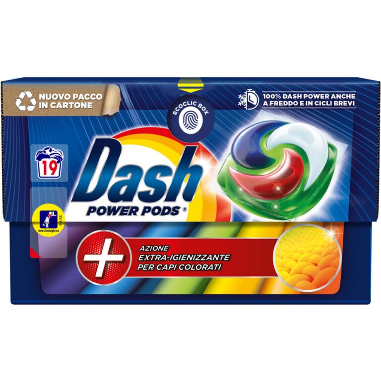 Capsule Dash Power Extra-Igienizzante per Capi Colorati 19 buc. - LaMiCasa