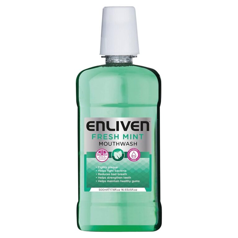 Enliven Fresh Mint Apa de Gura fara alcool 500 ml - LaMiCasa