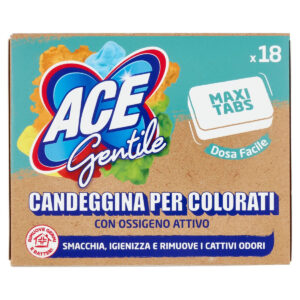 Ace Gentile Maxi Tab Candeggina Per Colorati 18 buc. - LaMiCasa