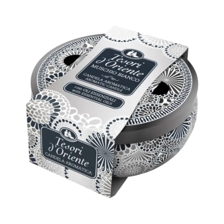 Tesori d'Oriente Candela Aromatica Muschio Bianco 200g - LaMiCasa
