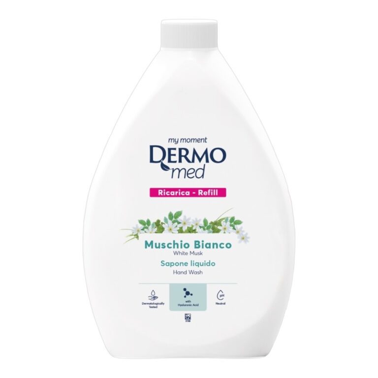 DERMOMED Sapun lichid  Muschio Bianco fara dozator 1000 ml - LaMiCasa