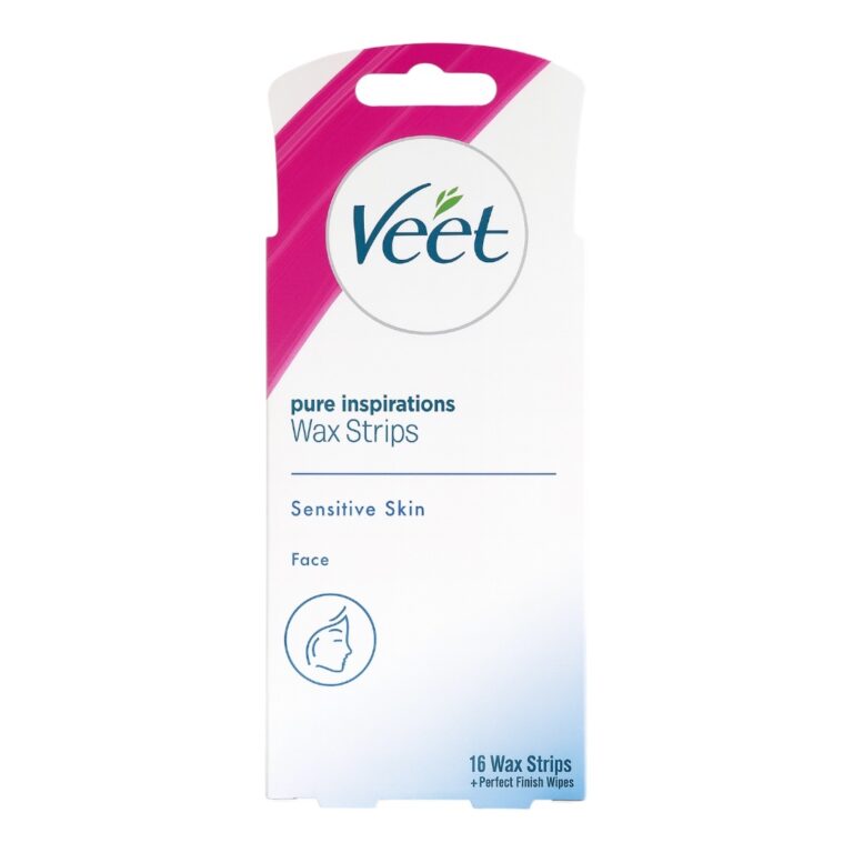 VEET Benzi depilatoare cu ceara pentru fata si piele sensibila 16 bucati - LaMiCasa