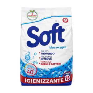 SOFT Detergent pudra Blue Oxigen 78sp 3,900 kg - LaMiCasa