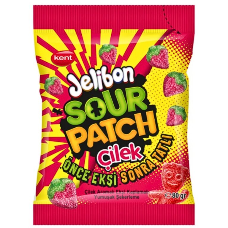 Jeleuri Kent Jelibon Sour Patch Capsuni 160g - LaMiCasa
