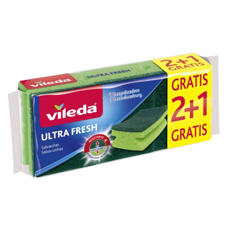 Vileda Ultra Fresh Burete de curatat 2+1 buc. - LaMiCasa