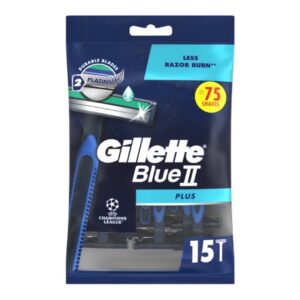 Gillette Blue II Plus Aparat de Ras 15 buc - LaMiCasa