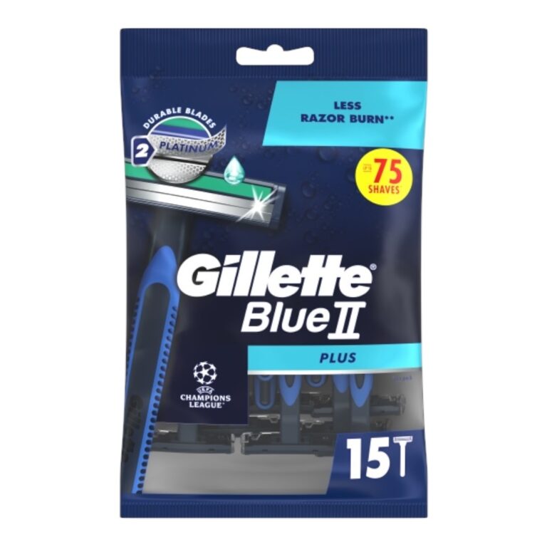 Gillette Blue II Plus Aparat de Ras 15 buc - LaMiCasa