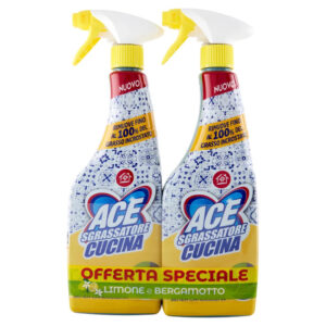 Ace Spray Degresant pentru Bucatarie Limone&Bergamotto 2*600 ml - LaMiCasa