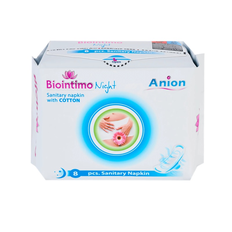 Biointimo Night Anion absorbante 8 buc. - LaMiCasa