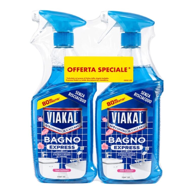 Viakal Spray Bagno Express Fiori Eleganti 2*800ml - LaMiCasa