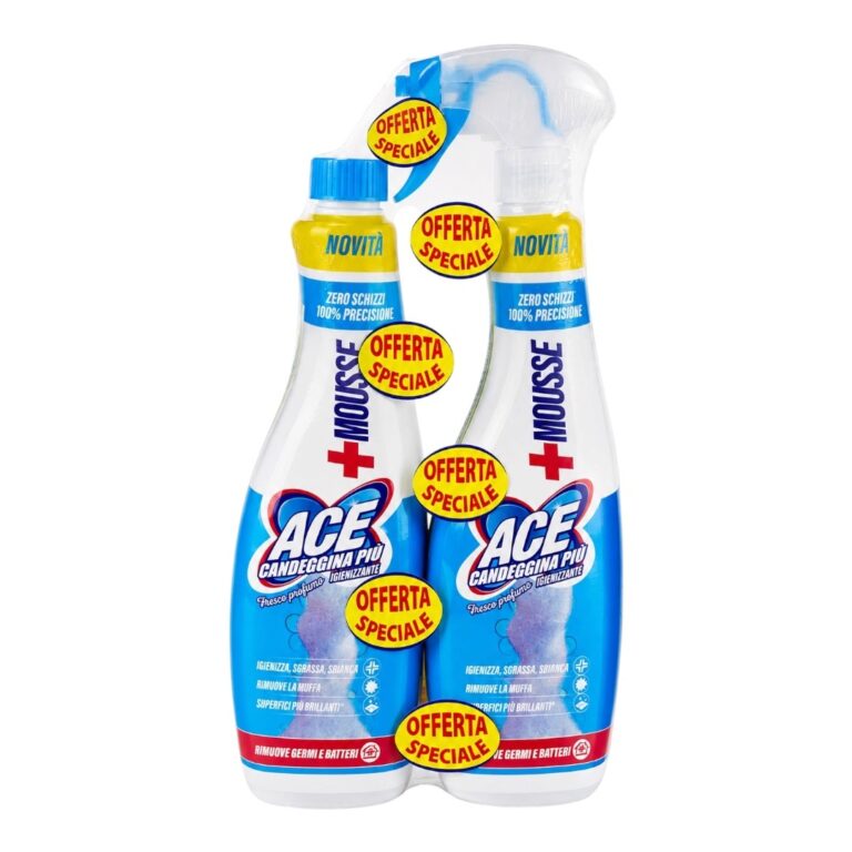 Set Ace Candeggina Piu Freco Profumo Spray 690ml+Rezerva 690ml - LaMiCasa