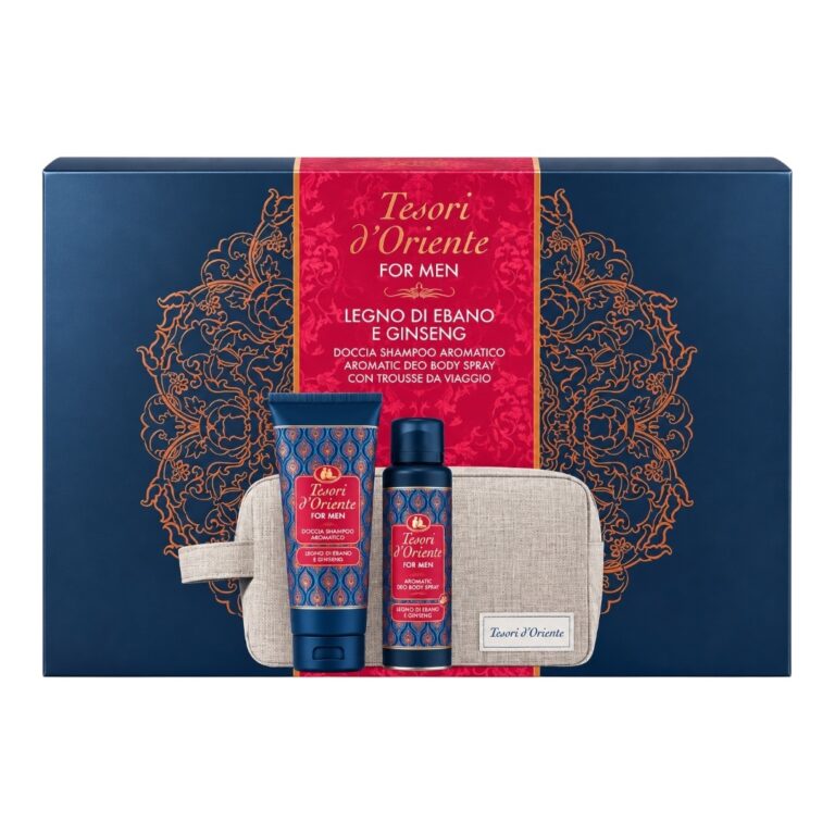 Set Tesori d’Oriente For Men Ebony Wood Sampon&Deo Spray&Gentuta de calatorie - LaMiCasa
