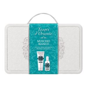 Set Tesori d’Oriente Muschio Bianco - Cutie Metalica Eleganta - LaMiCasa