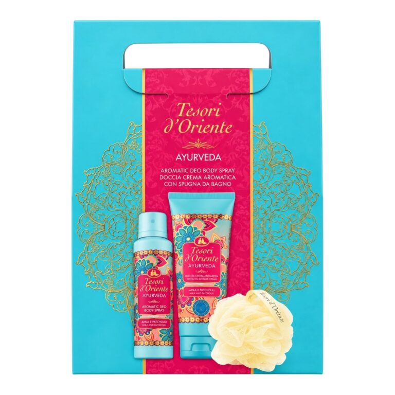 Set Tesori d’Oriente Ayurveda Gel de dus&Deo Spray&Burete de baie - LaMiCasa