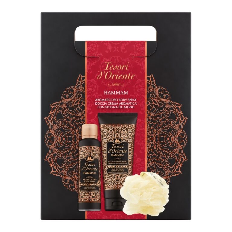 Set Tesori d’Oriente Hammam Gel de dus&Deo Spray&Burete de baie - LaMiCasa